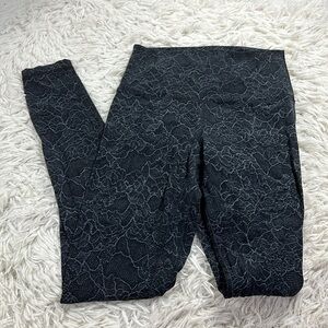 Lululemon Align Pant *Full Length 28" Lacescape Dark Cast Black